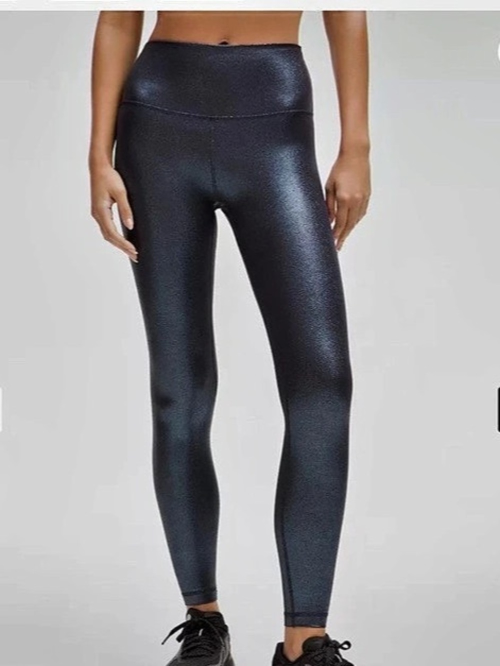 lululemon Align High-Rise Ribbed Pant 28" Shine Navy Size 4 Like New